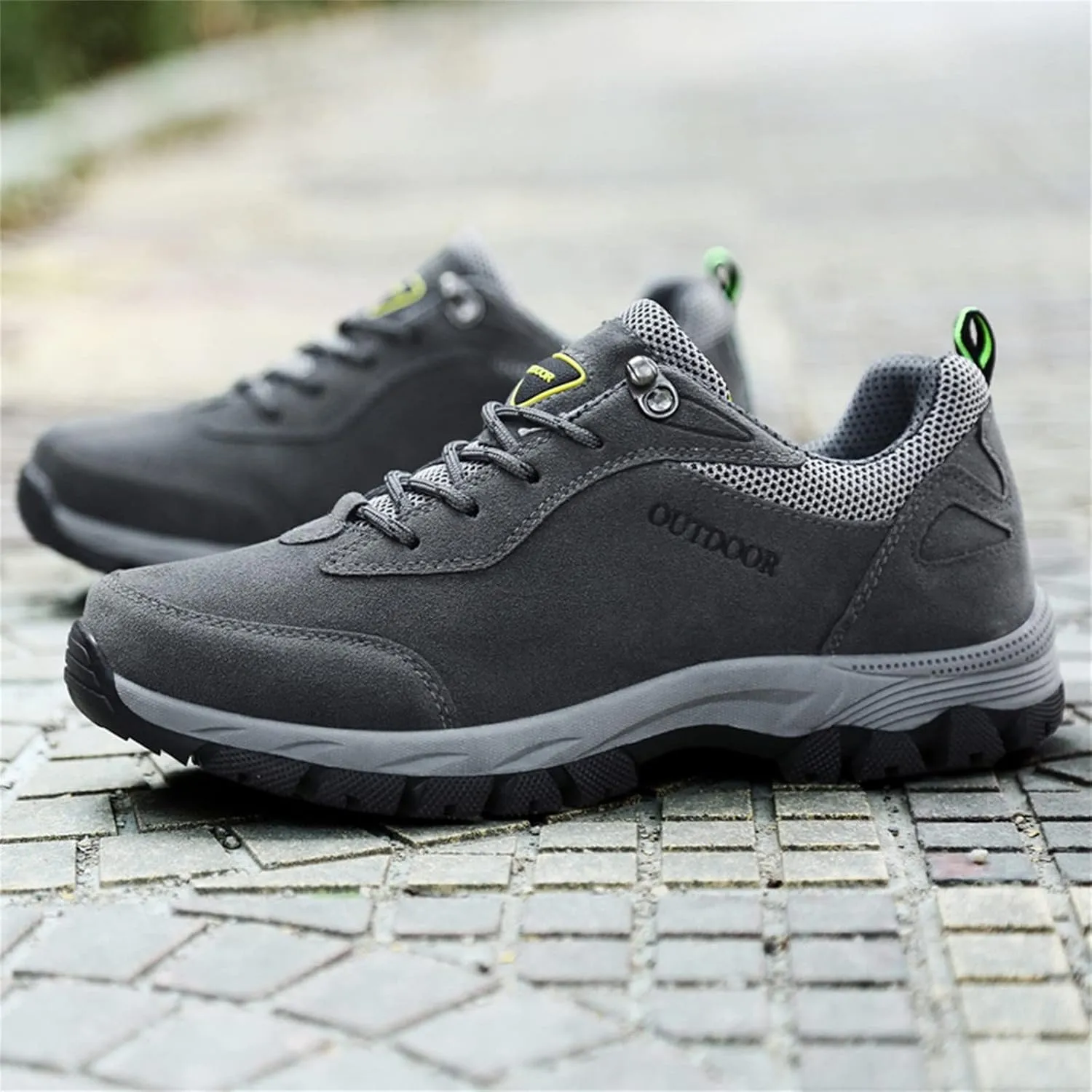 Men's Wide Hiking Shoes Lightweight Walking Shoes Waterproof Work Shoes for Outdoor Trailing Trekking Camping