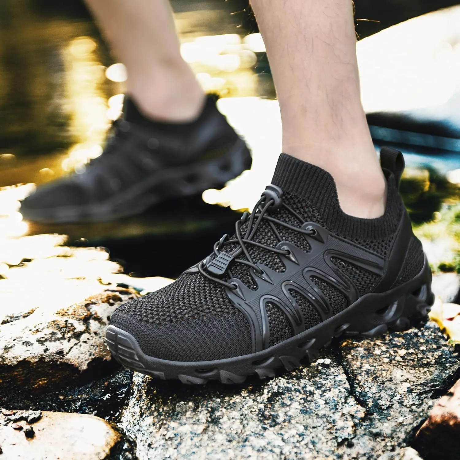 Mens Womens Water Shoes Quick Drying Aqua Beach Shoes Water Hiking Shoes Lightweight Water Sports Shoes for Swimming Fishing Kayaking
