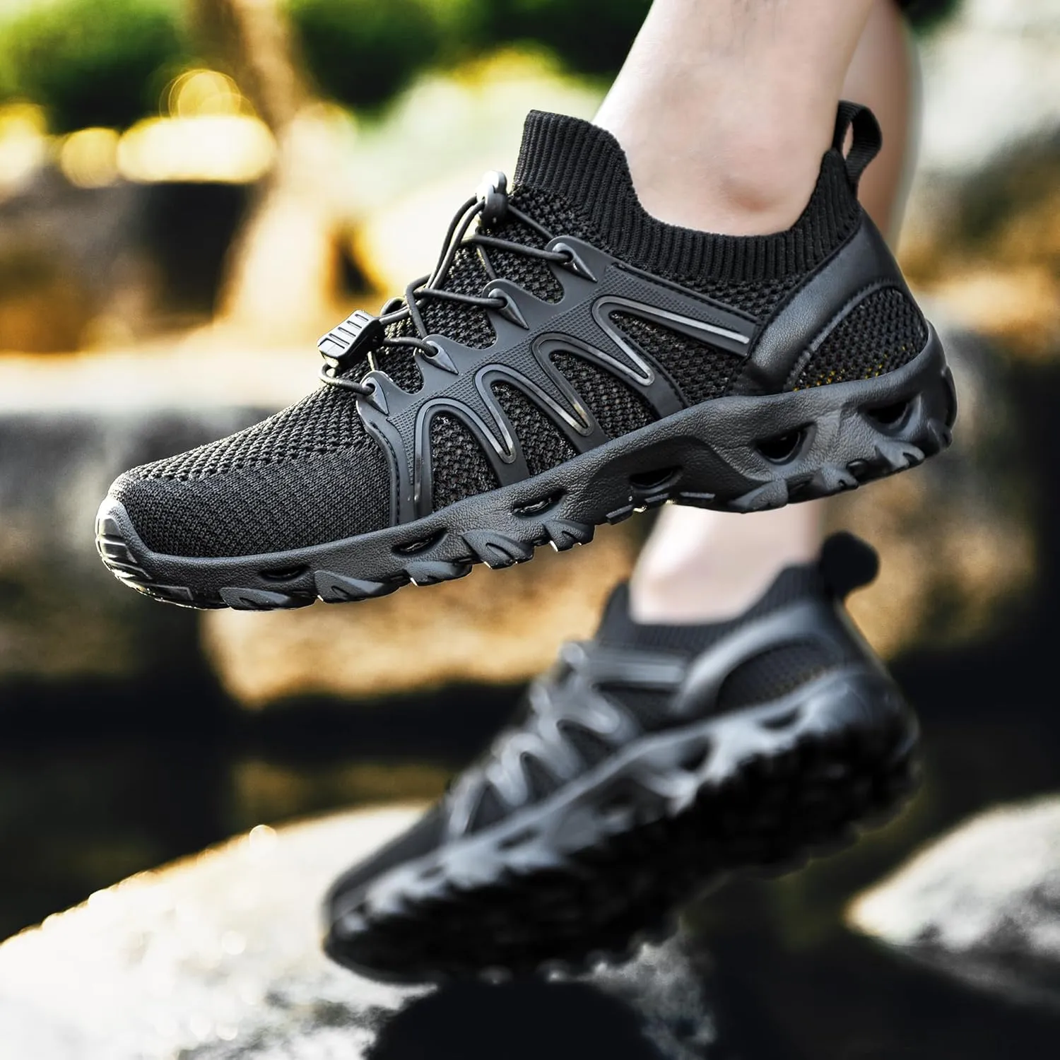 Mens Womens Water Shoes Quick Drying Aqua Beach Shoes Water Hiking Shoes Lightweight Water Sports Shoes for Swimming Fishing Kayaking