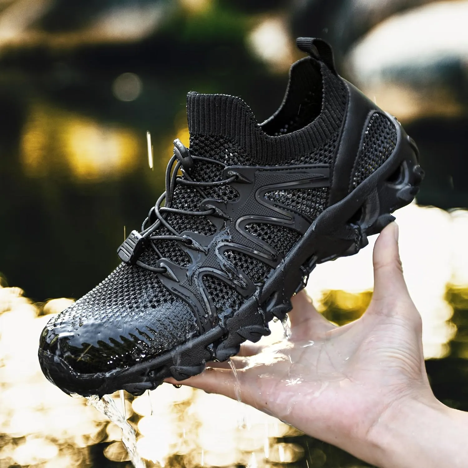 Mens Womens Water Shoes Quick Drying Aqua Beach Shoes Water Hiking Shoes Lightweight Water Sports Shoes for Swimming Fishing Kayaking