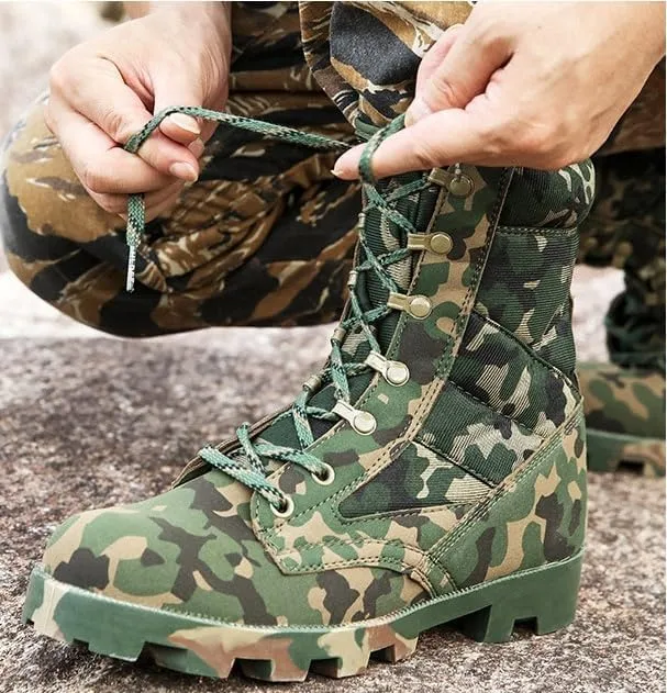 Men's/Women's Outdoor Hiking Boots Desert Boots Jungle off-Road Training, High Top Hiking Boots，Tactical Boots for Men