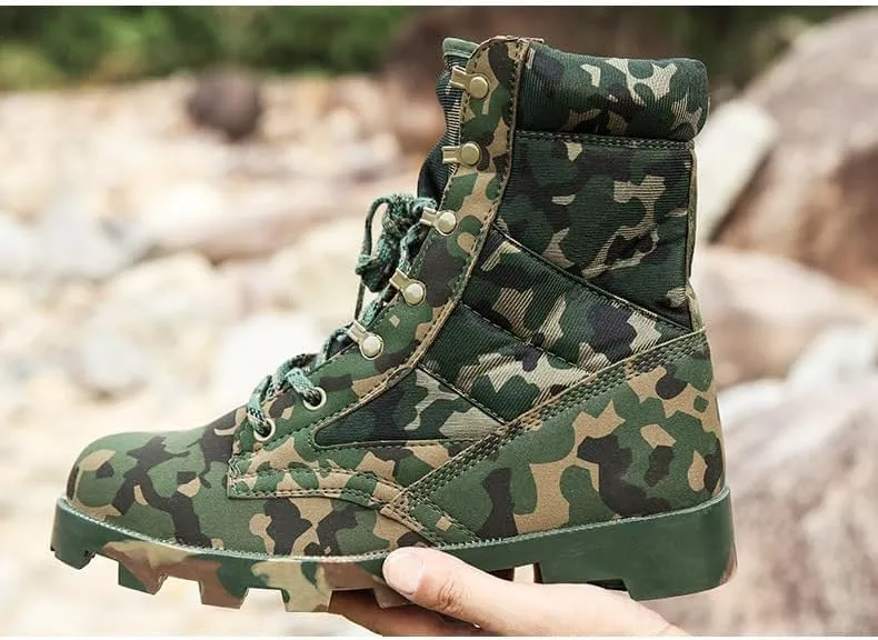 Men's/Women's Outdoor Hiking Boots Desert Boots Jungle off-Road Training, High Top Hiking Boots，Tactical Boots for Men