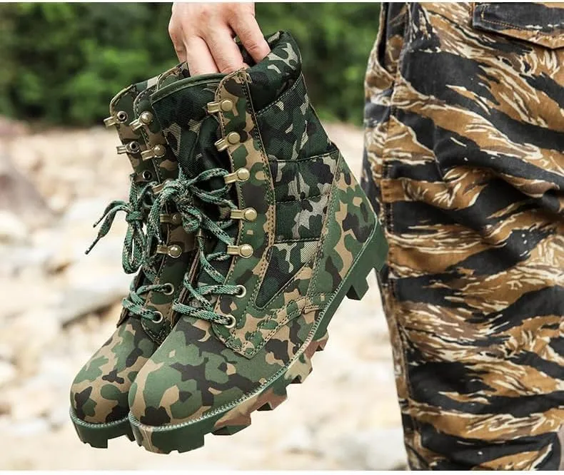 Men's/Women's Outdoor Hiking Boots Desert Boots Jungle off-Road Training, High Top Hiking Boots，Tactical Boots for Men