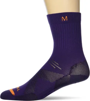 Merrell Men's and Women's Trail Running Lightweight Socks-Unisex Anti-Slip Heel and Breathable Mesh Zones