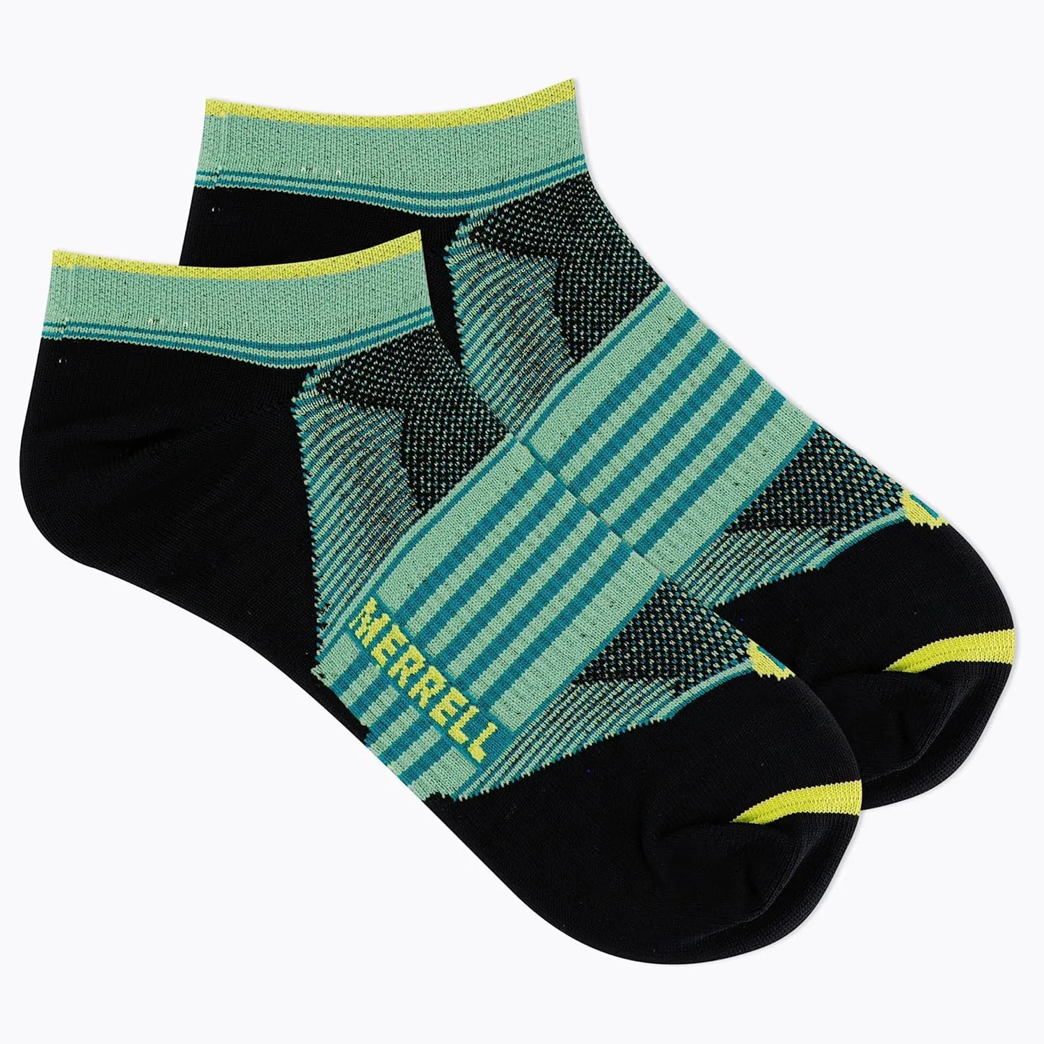 Merrell Men's and Women's Trail Running Lightweight Socks-Unisex Anti-Slip Heel and Breathable Mesh Zones