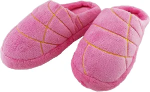 Mexican Concha Slippers for Women Concha Pantuflas Soft Plush House Slippers Memory Foam Slippers with Plush Lining Non-Slip Soles for Indoor Outdoor Use