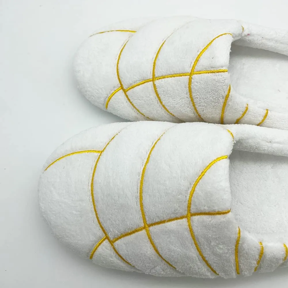 Mexican Concha Slippers for Women Men Concha Pantuflas Soft Plush House Slippers for Indoor Use