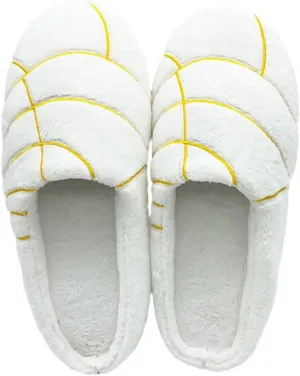 Mexican Concha Slippers for Women Men Concha Pantuflas Soft Plush House Slippers for Indoor Use