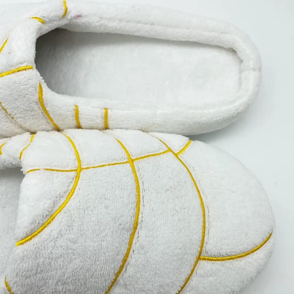 Mexican Concha Slippers for Women Men Concha Pantuflas Soft Plush House Slippers for Indoor Use