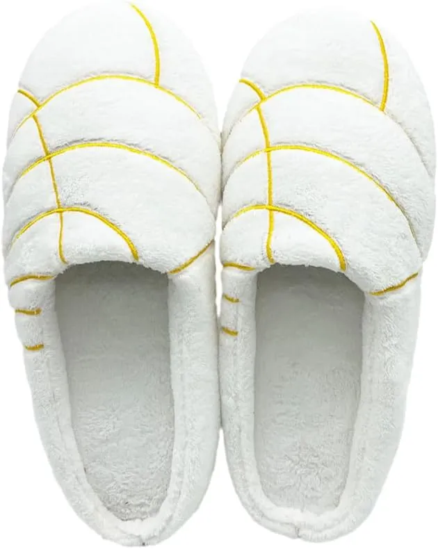 Mexican Concha Slippers for Women Men Concha Pantuflas Soft Plush House Slippers for Indoor Use