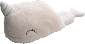 Millffy Whale Narwhal Floor Slippers - Soft House Slippers for Women, Electric USB Heated