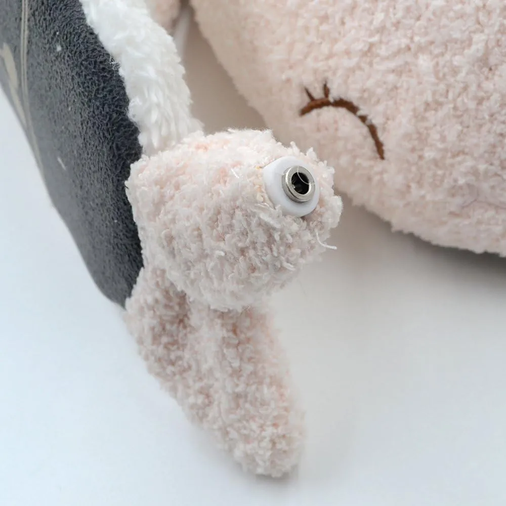 Millffy Whale Narwhal Floor Slippers - Soft House Slippers for Women, Electric USB Heated