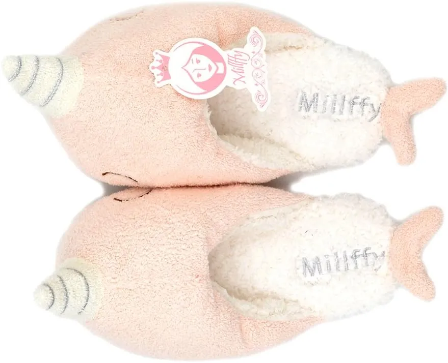 Millffy Whale Narwhal Floor Slippers - Soft House Slippers for Women, Electric USB Heated