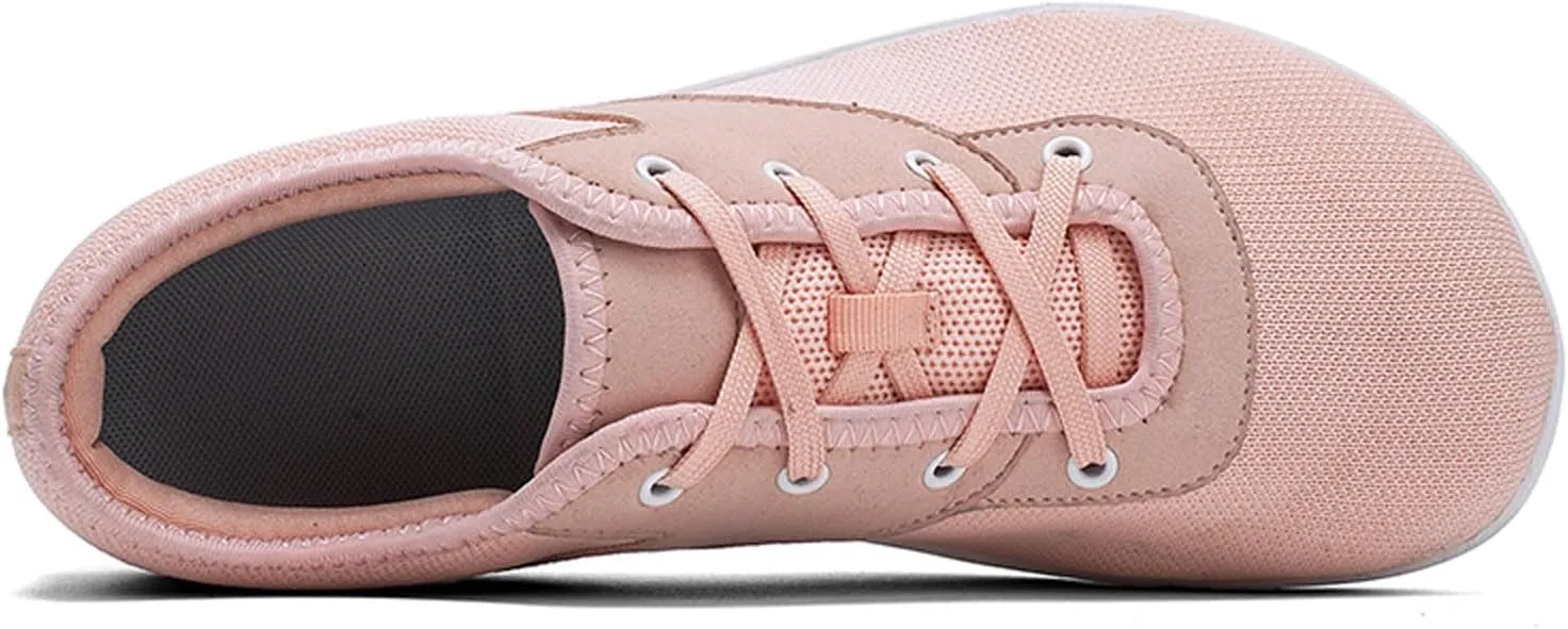 Minimalist Barefoot Shoes Womens Mens | Zero Drop Sole | Wide Toe Box | Fashion Canvas Sneakers Casual Walking Shoes Cross Trainer City Road Running Shoes