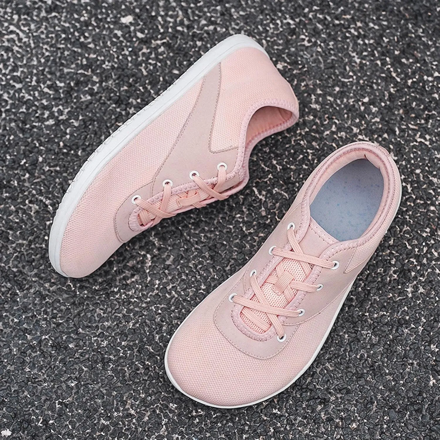Minimalist Barefoot Shoes Womens Mens | Zero Drop Sole | Wide Toe Box | Fashion Canvas Sneakers Casual Walking Shoes Cross Trainer City Road Running Shoes