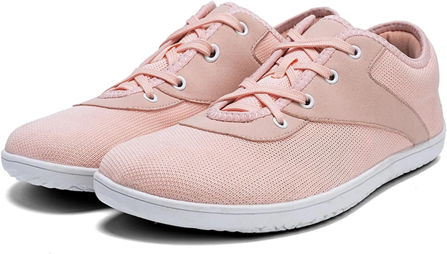 Minimalist Barefoot Shoes Womens Mens | Zero Drop Sole | Wide Toe Box | Fashion Canvas Sneakers Casual Walking Shoes Cross Trainer City Road Running Shoes