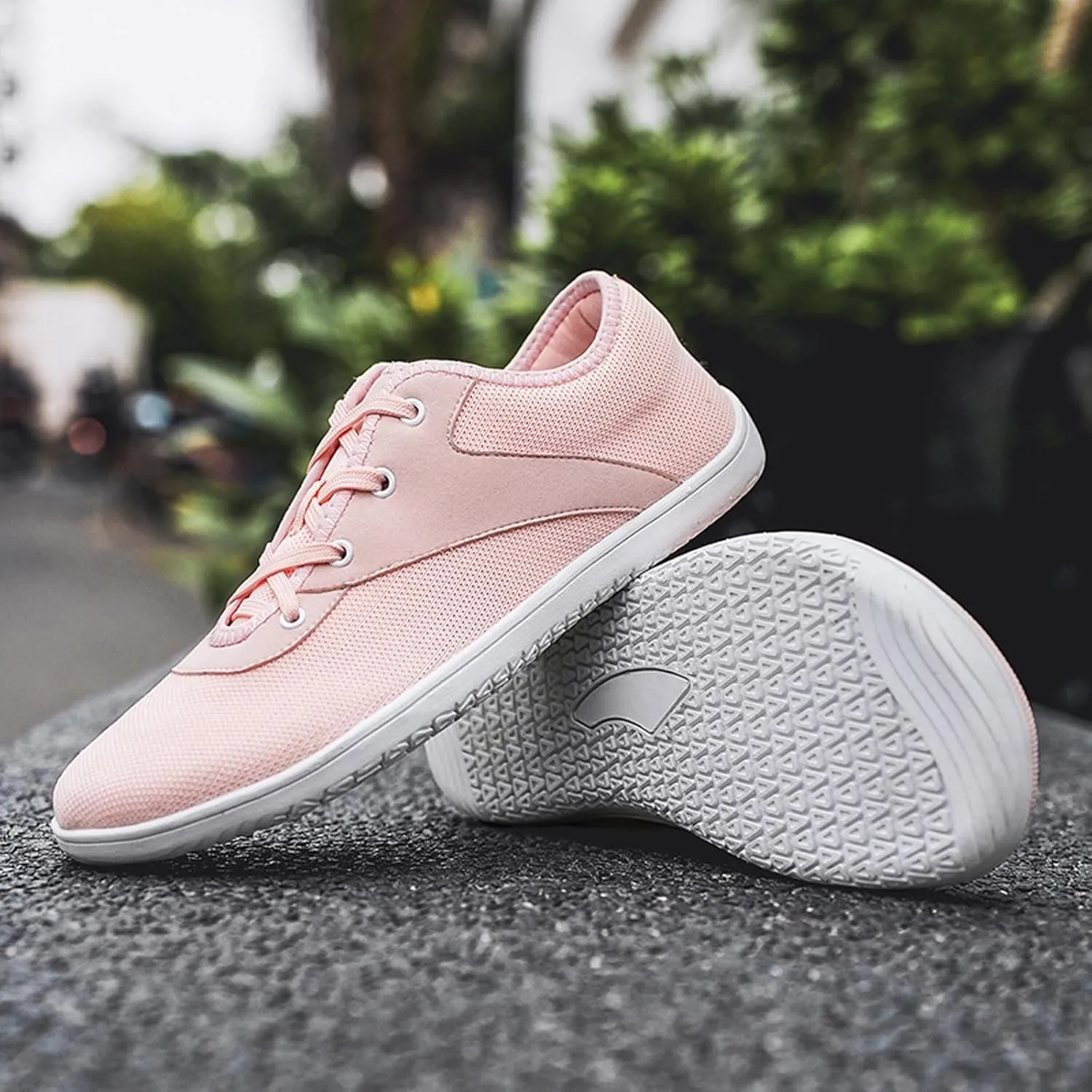 Minimalist Barefoot Shoes Womens Mens | Zero Drop Sole | Wide Toe Box | Fashion Canvas Sneakers Casual Walking Shoes Cross Trainer City Road Running Shoes