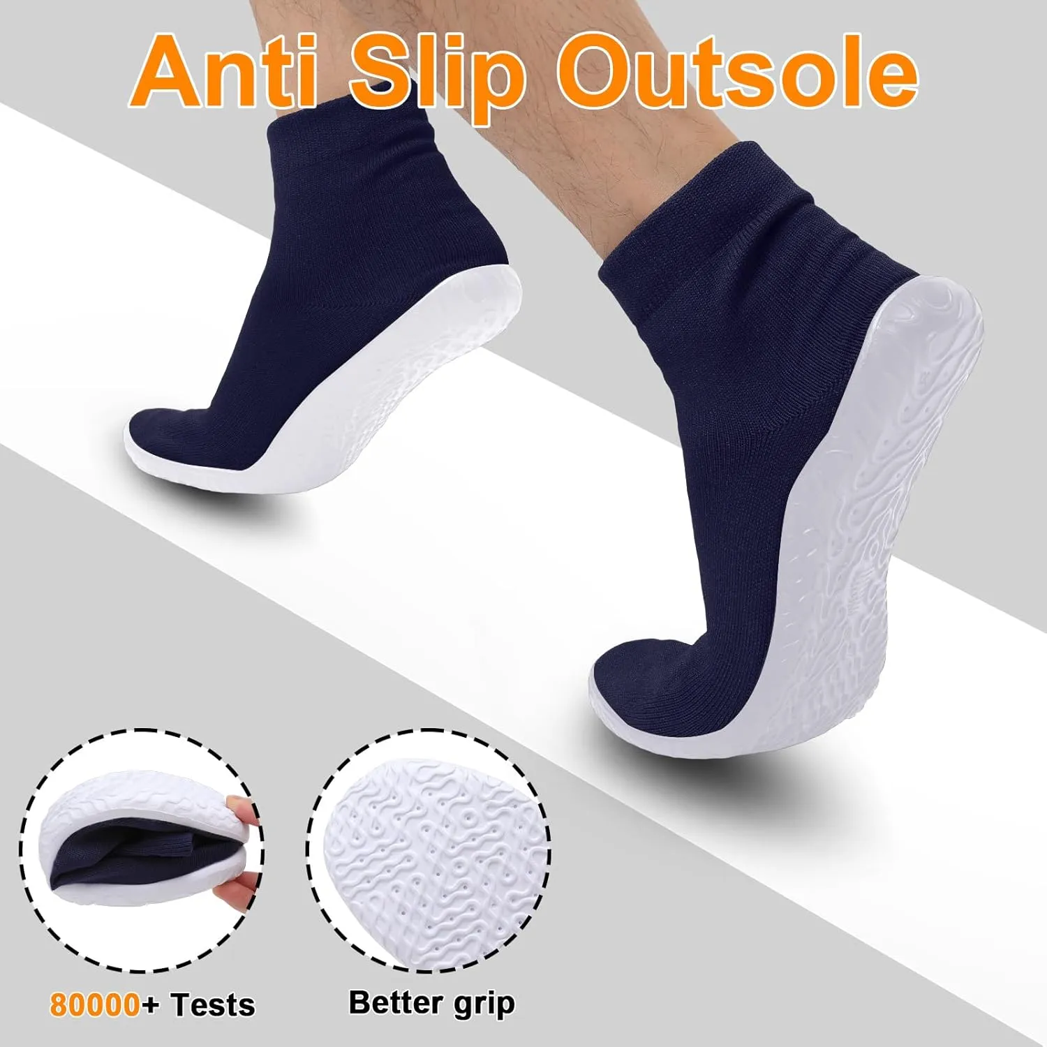 Minimalist Barefoot Sock Shoes for Women Men with Multi Purpose & Ultra Portable & Non Slip Sole