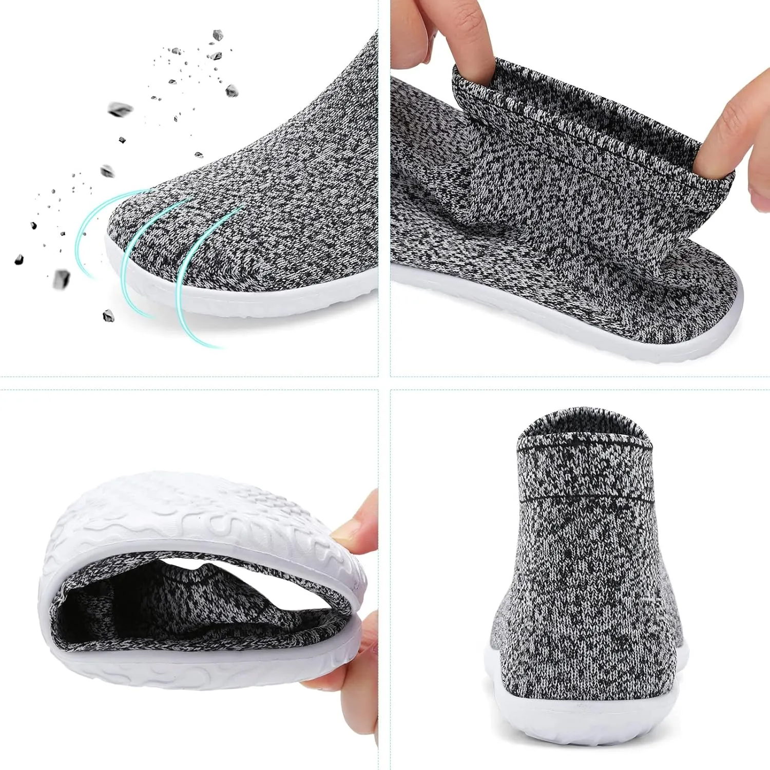 Minimalist Barefoot Sock Shoes for Women Men with Multi Purpose & Ultra Portable & Non Slip Sole