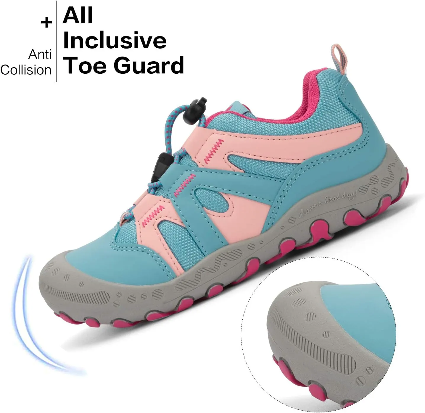 Mishansha Kids Hiking Boots Toddler Girls Boys Hiking Shoes Water-Resistant Anti-Collision Non-Slip Athletic Outdoor Trekking Boots