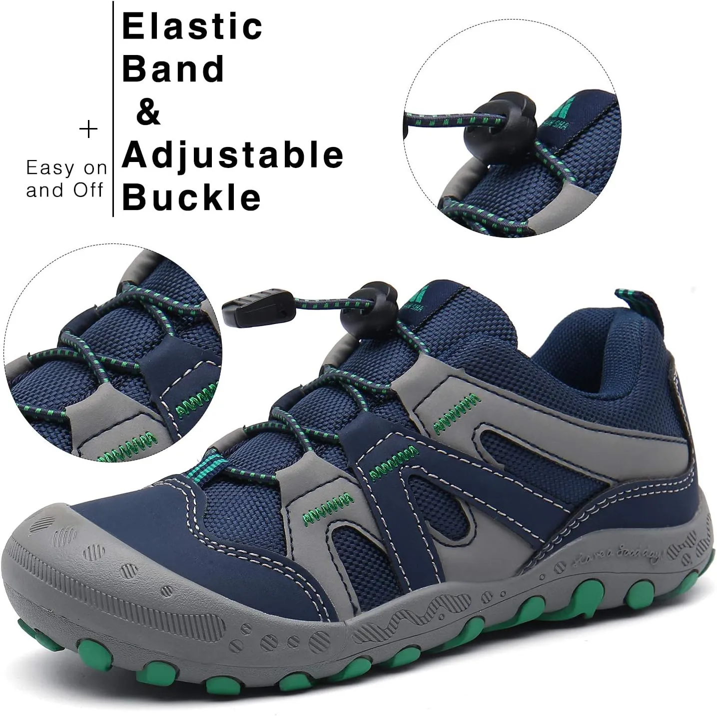 Mishansha Kids Hiking Boots Toddler Girls Boys Hiking Shoes Water-Resistant Anti-Collision Non-Slip Athletic Outdoor Trekking Boots