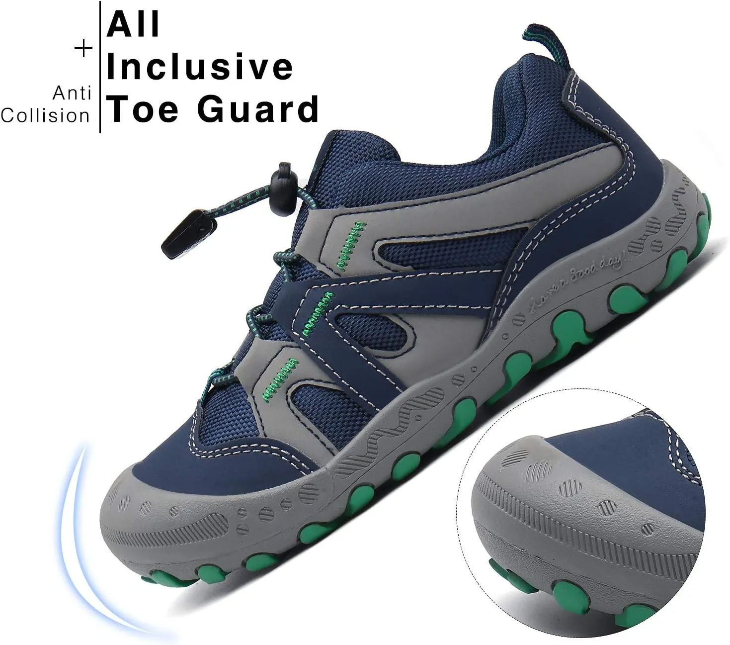 Mishansha Kids Hiking Boots Toddler Girls Boys Hiking Shoes Water-Resistant Anti-Collision Non-Slip Athletic Outdoor Trekking Boots
