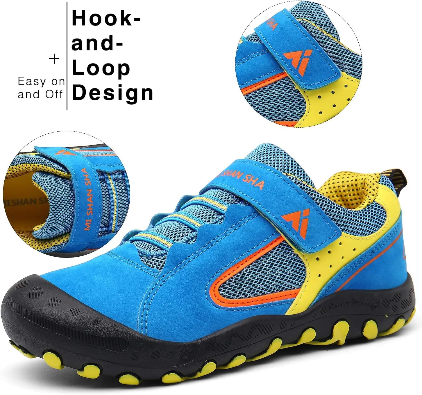 Mishansha Kids Hiking Boots Toddler Girls Boys Hiking Shoes Water-Resistant Anti-Collision Non-Slip Athletic Outdoor Trekking Boots