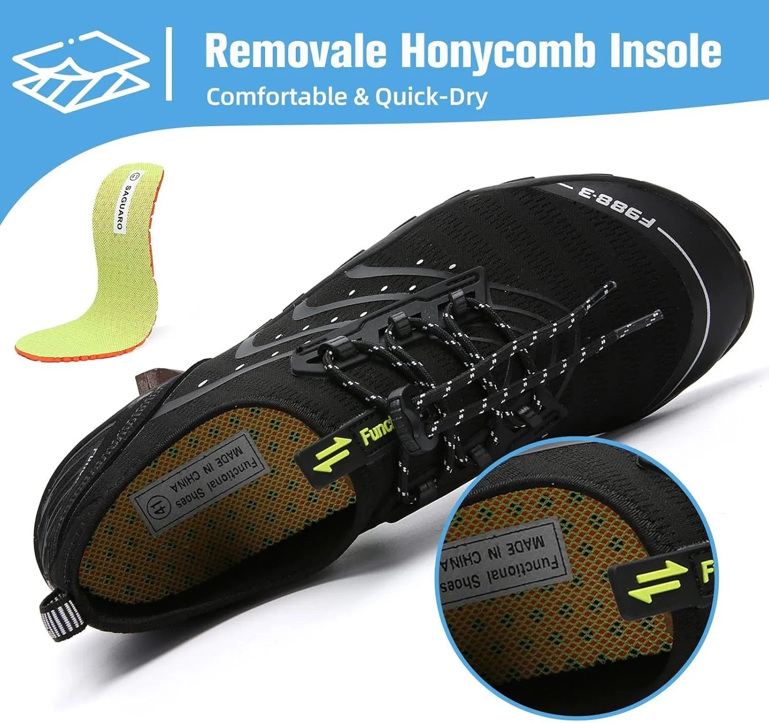Mishansha Water Shoes for Women Men Barefoot Beach Shoe Quick Dry Aqua Swim Socks for Surfing Yoga Size 4.5-15 Women/3-13.5 Men