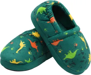 MIXIN Boys Slippers Indoor House Slippers Bedroom Dinosaur Soft Warm Boys House Shoes with Memory Foam