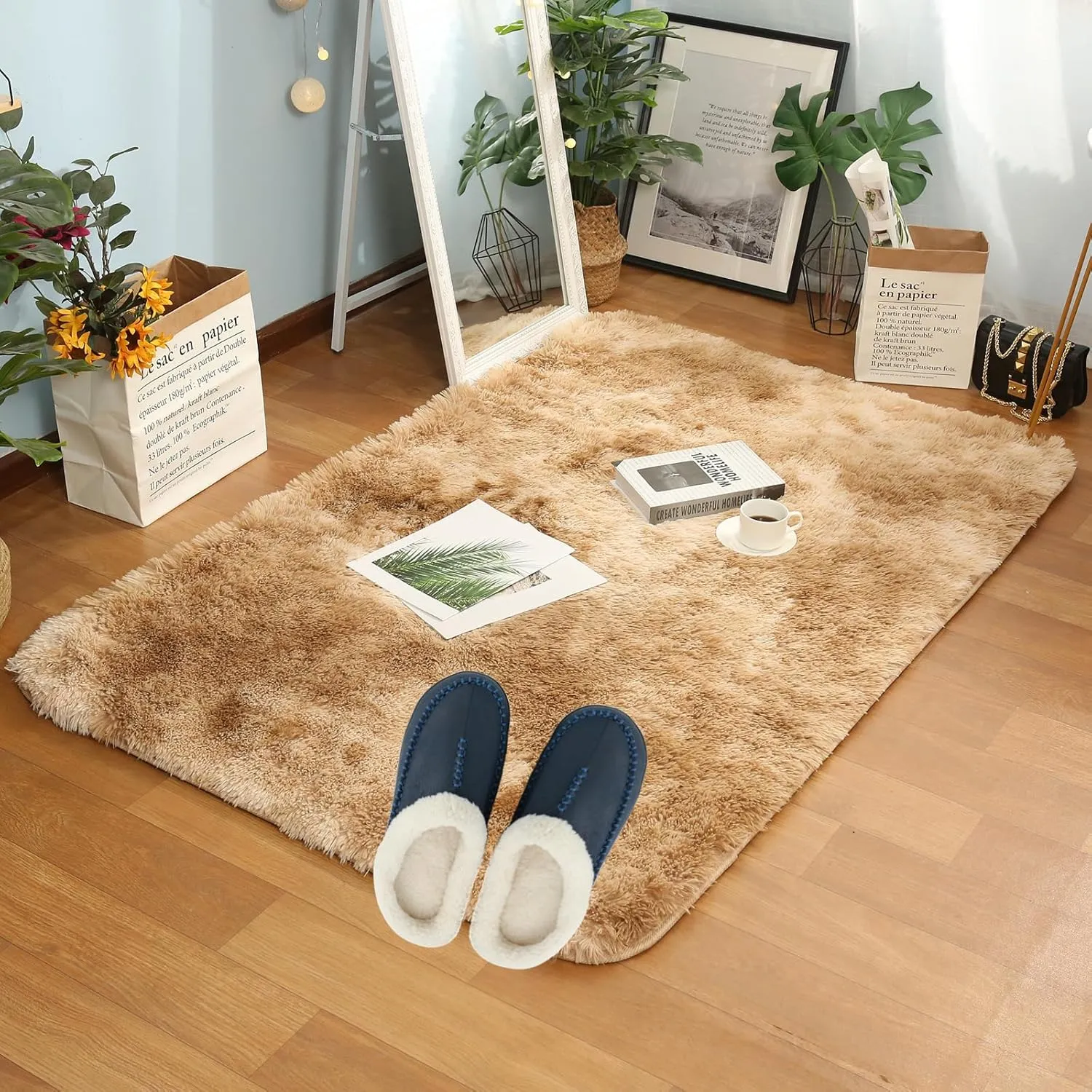 Moccasins for Men Memory Foam Slippers Men's House Shoes for Indoor Outdoor with Microsuede Fleece Fuzzy Lined