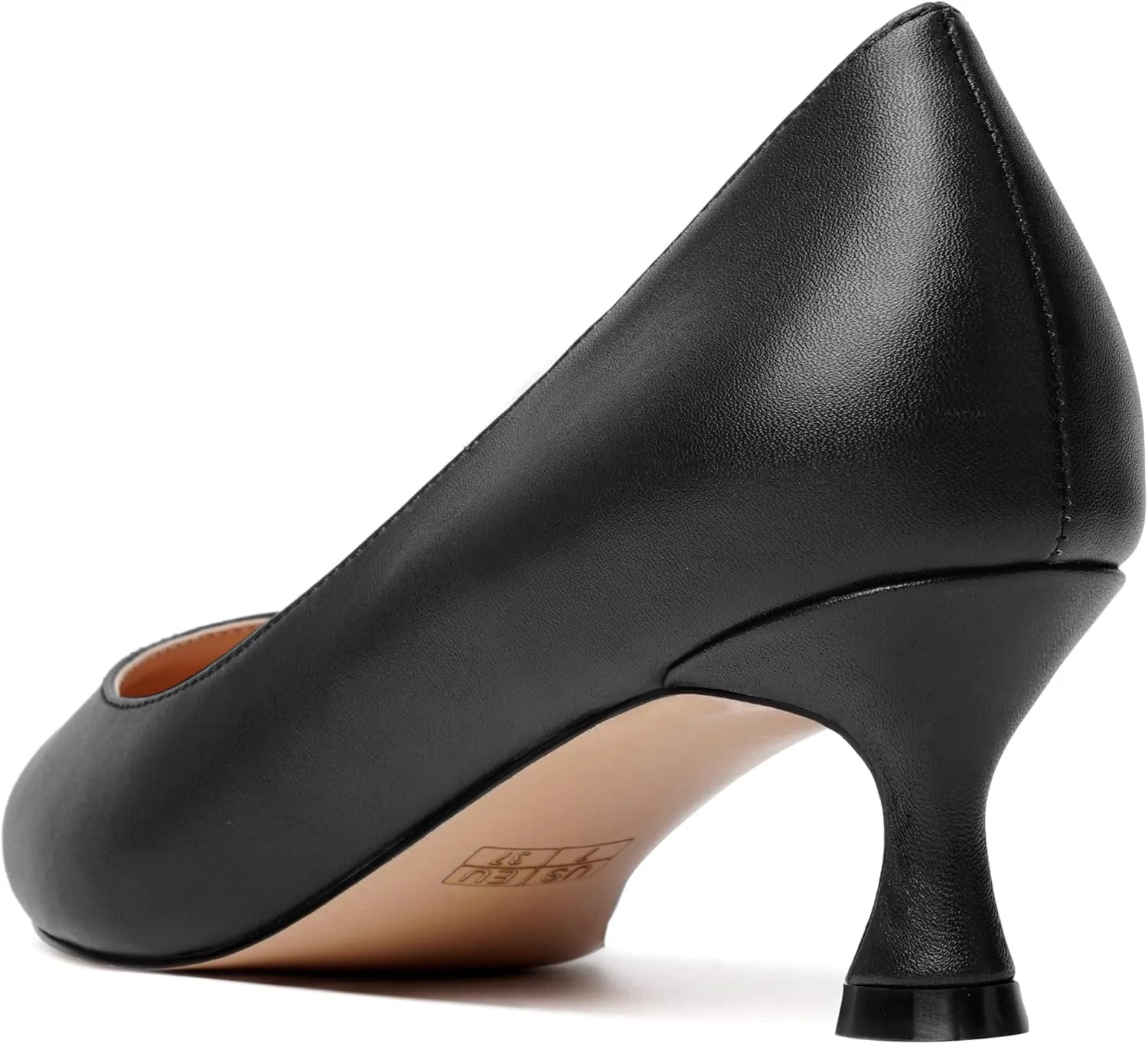 MODENCOCO Womens Office Matte Slip On Formal Round Toe Comfortable Kitten Low Heel Pumps Dress Shoes 2 Inch