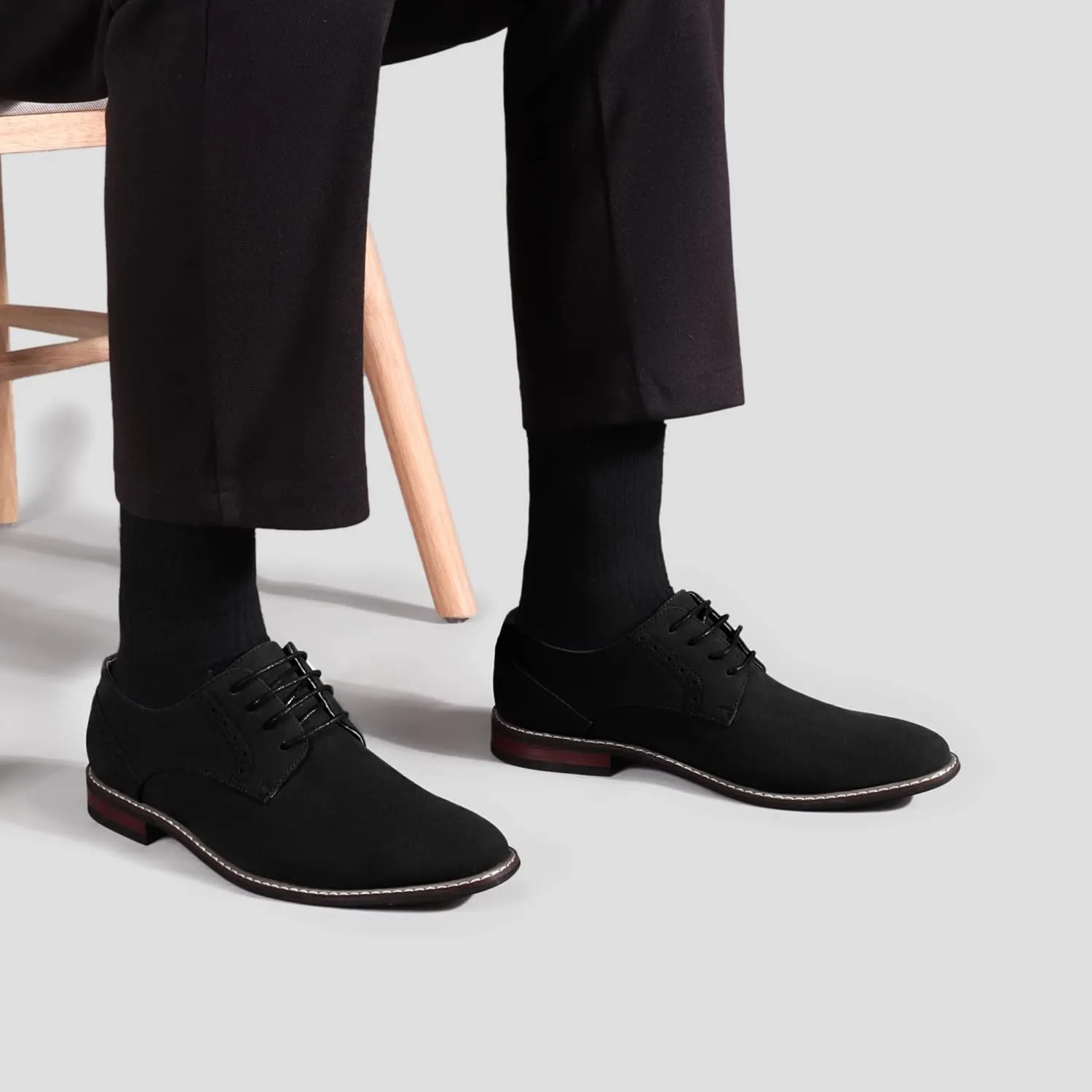 Mofri Men's Dress Shoes Formal Cap Toe Oxford Dress Shoes for Men Comfortable