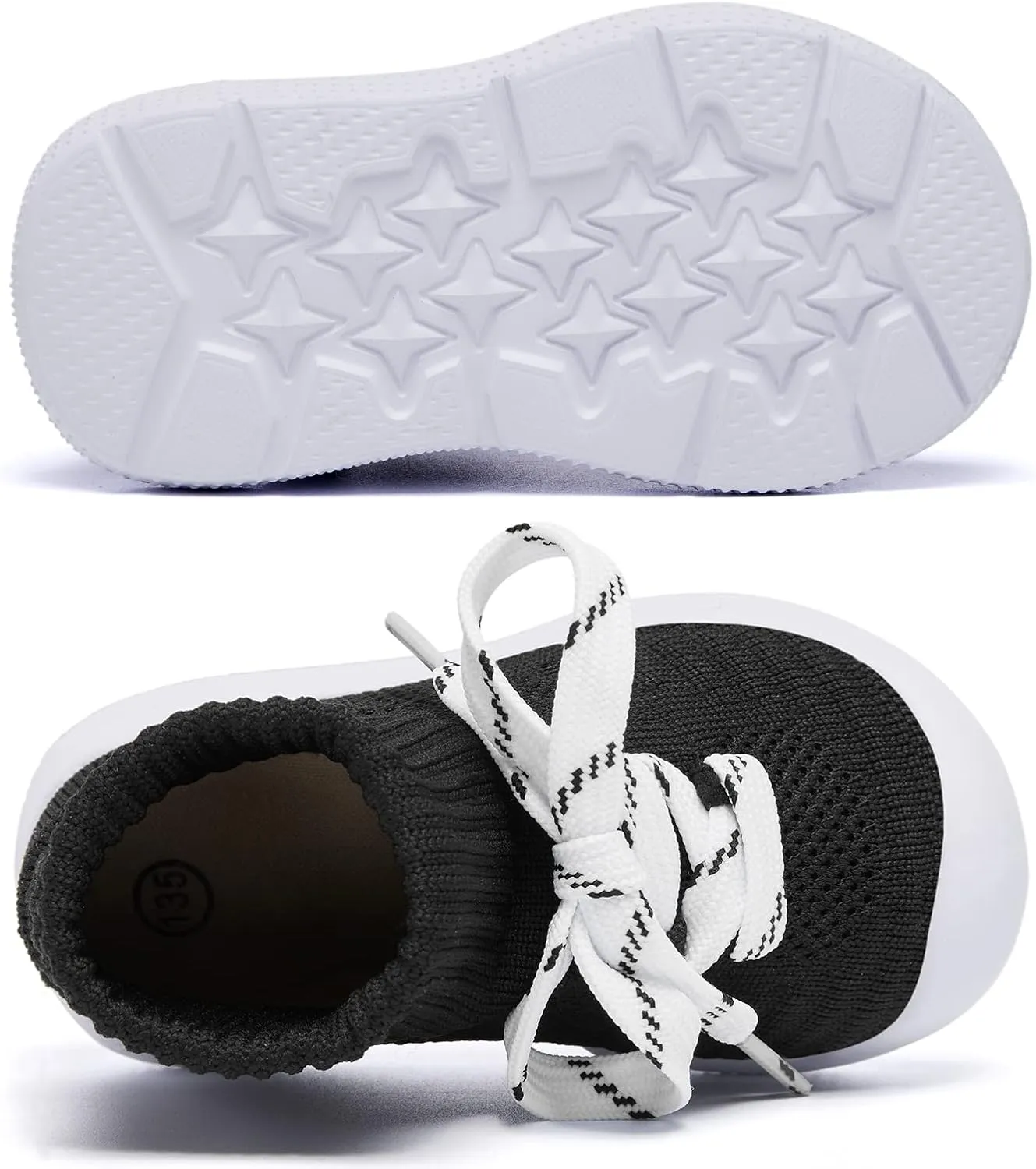 MORENDL Baby Sock Shoes Toddler Sneakers Infant Tennis Slip On Walking Shoes Boys & Girls Non-Slip Slippers