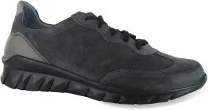 Naot Women's Infinity Lace Up Oily Midnight Suede/Foggy Gray Leather 40