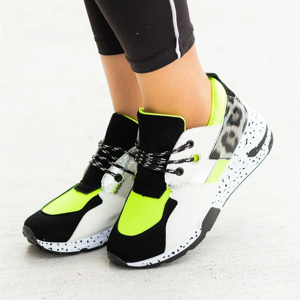 Neon Green Platform Sneaker