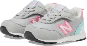 New Balance Baby 515 V1 New-B Hook & Loop Sneaker, Rain Cloud/Reflection/Signal Pink, 3 Wide US Unisex Infant