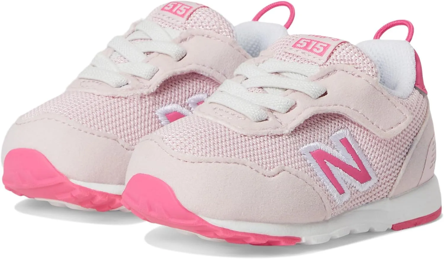 New Balance Kids 515 V1 New-b Hook and Loop Sneaker, Rose Sugar/Dragon Berry, 10 US Unisex Toddler