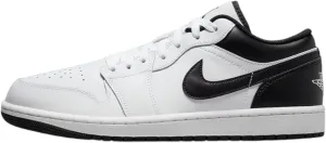 NIKE Air Jordan 1 Low Men's Shoes (553558-132,White/Black-White) Size 12
