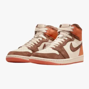 Nike Womens Air Jordan 1 Retro Hi Mid Sneaker Cacao