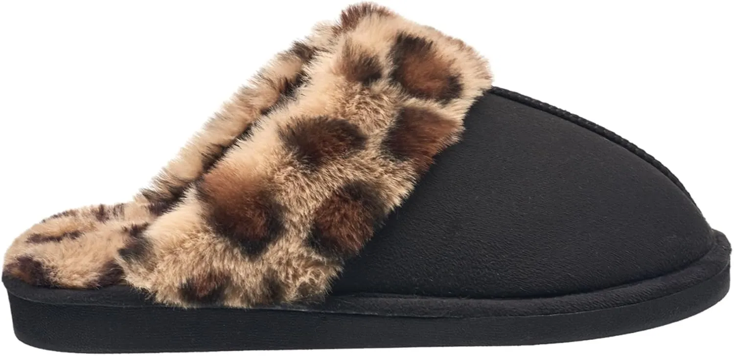 Nine West Scuff Slippers For Women, Extra Soft & Comfortable Winter House Shoes