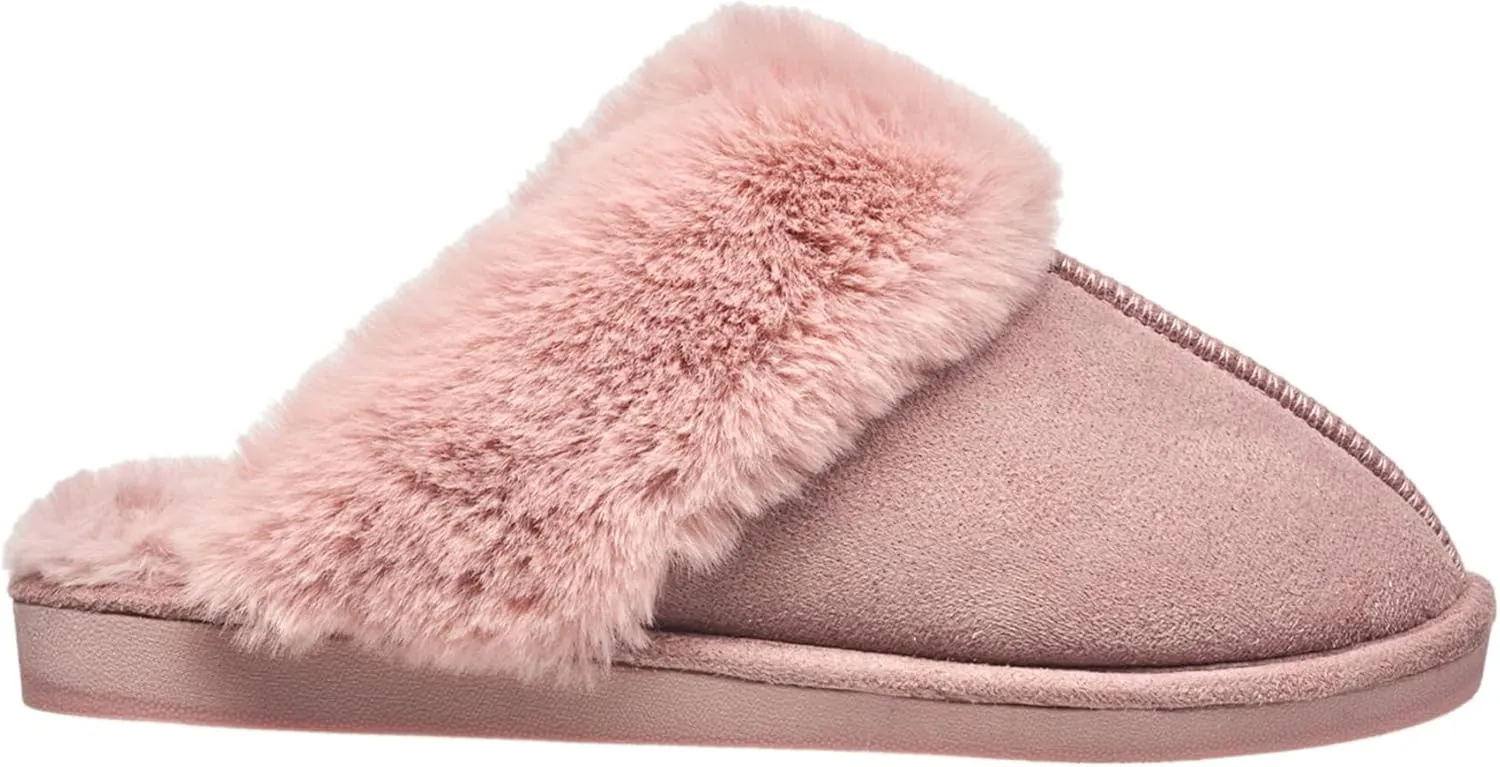Nine West Scuff Slippers For Women, Extra Soft & Comfortable Winter House Shoes