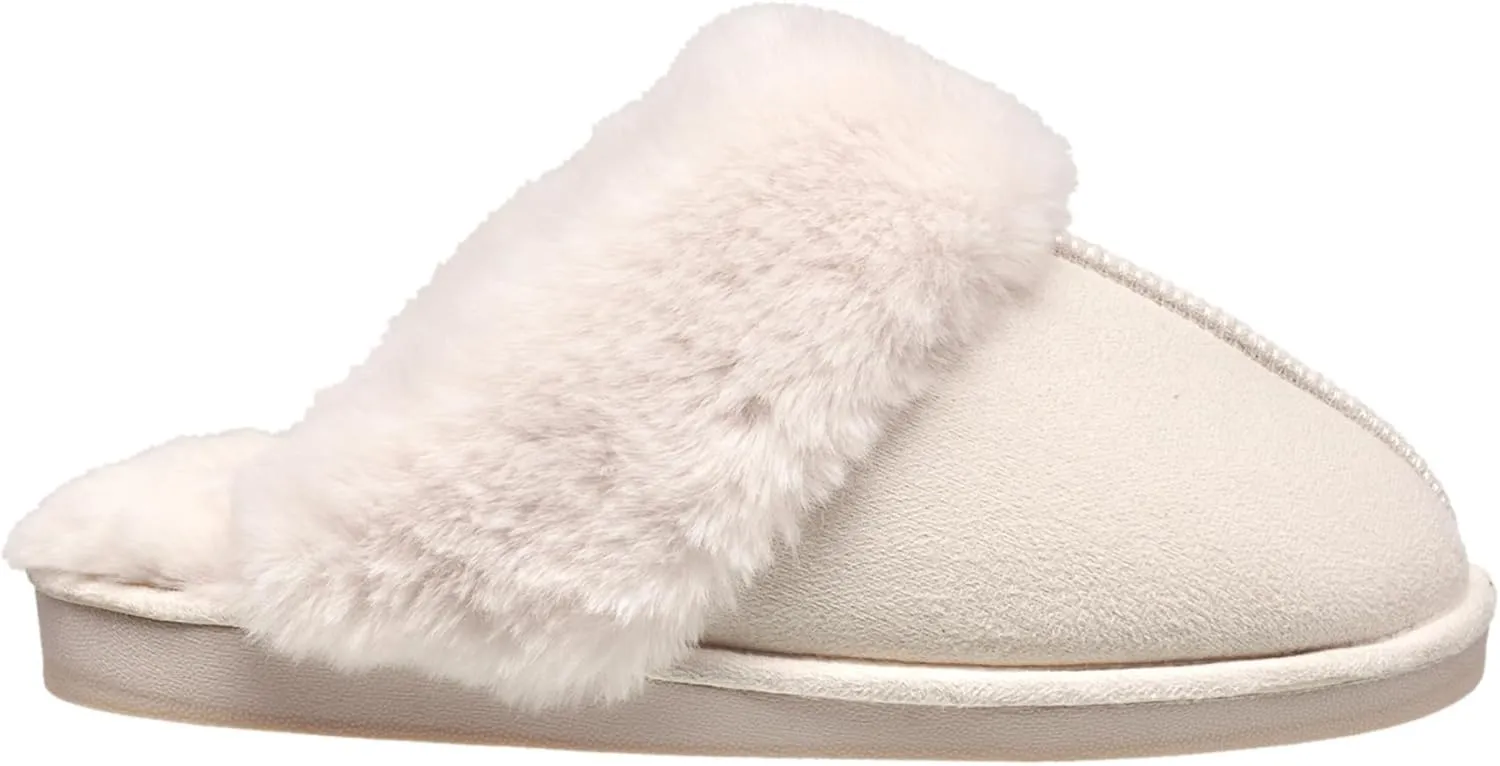 Nine West Scuff Slippers For Women, Extra Soft & Comfortable Winter House Shoes