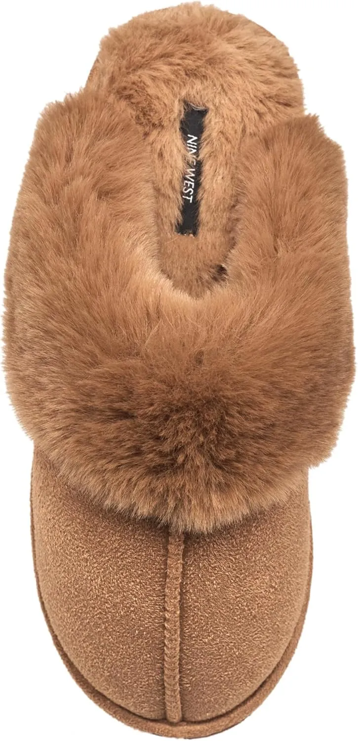 Nine West Scuff Slippers For Women, Extra Soft & Comfortable Winter House Shoes