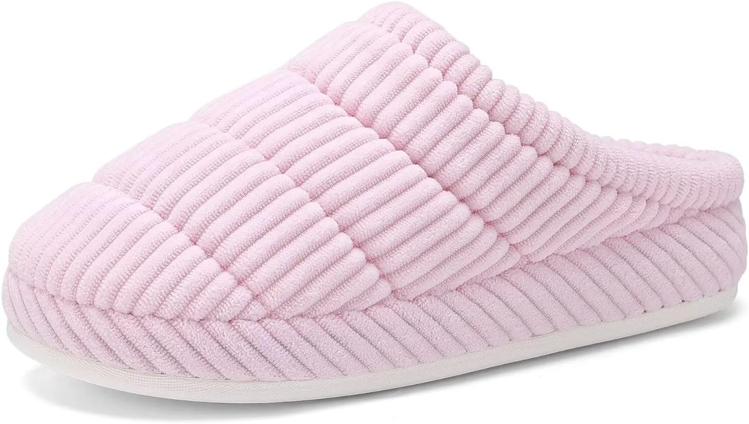 NineCiFun Women's Fuzzy House Slippers Corduroy Memory Foam Warm Slip On Slippers Comfy Bedroom Indoor Outdoor Shoes