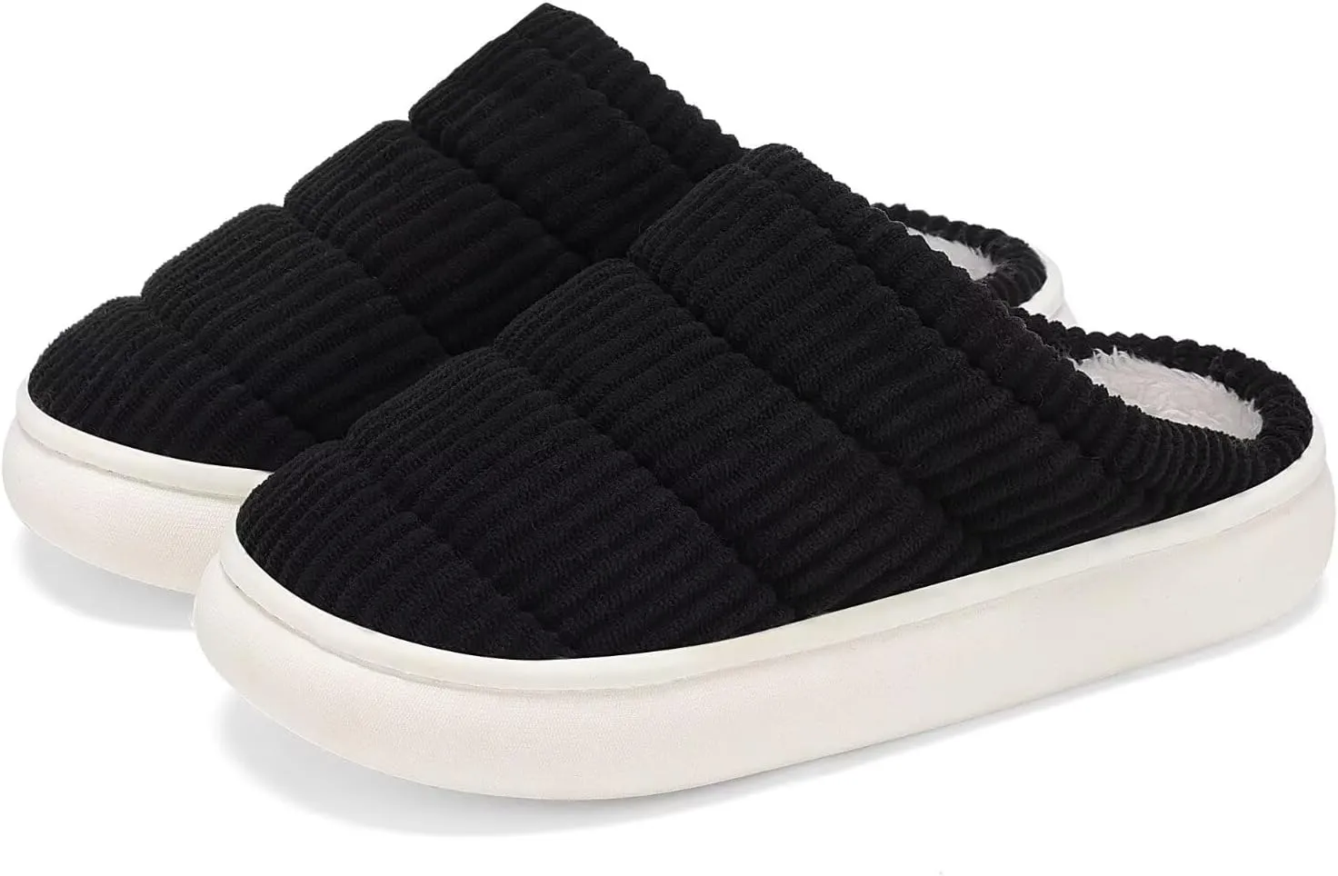 NineCiFun Womens House Shoes Warm Memory Foam Slippers for Women Indoor Soft Fleece Lined Womens Slippers
