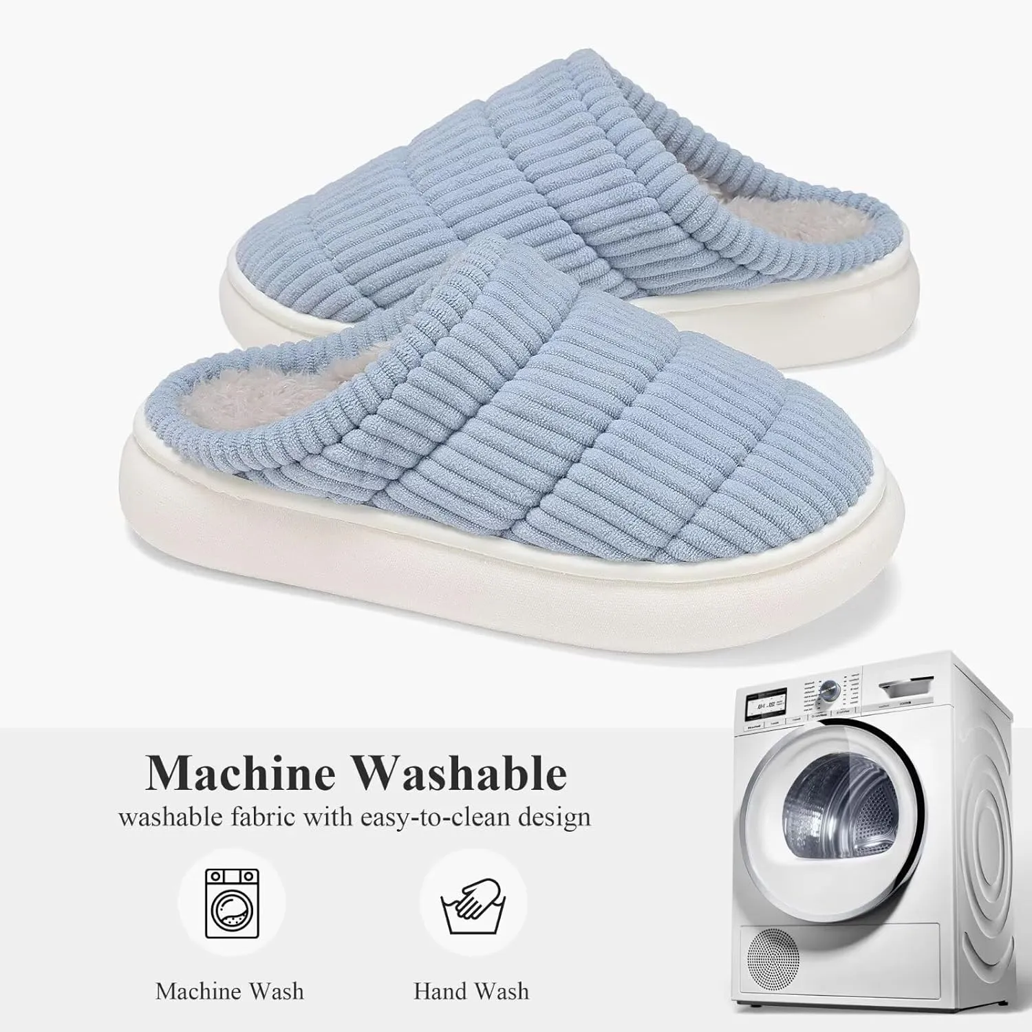 NineCiFun Womens House Shoes Warm Memory Foam Slippers for Women Indoor Soft Fleece Lined Womens Slippers