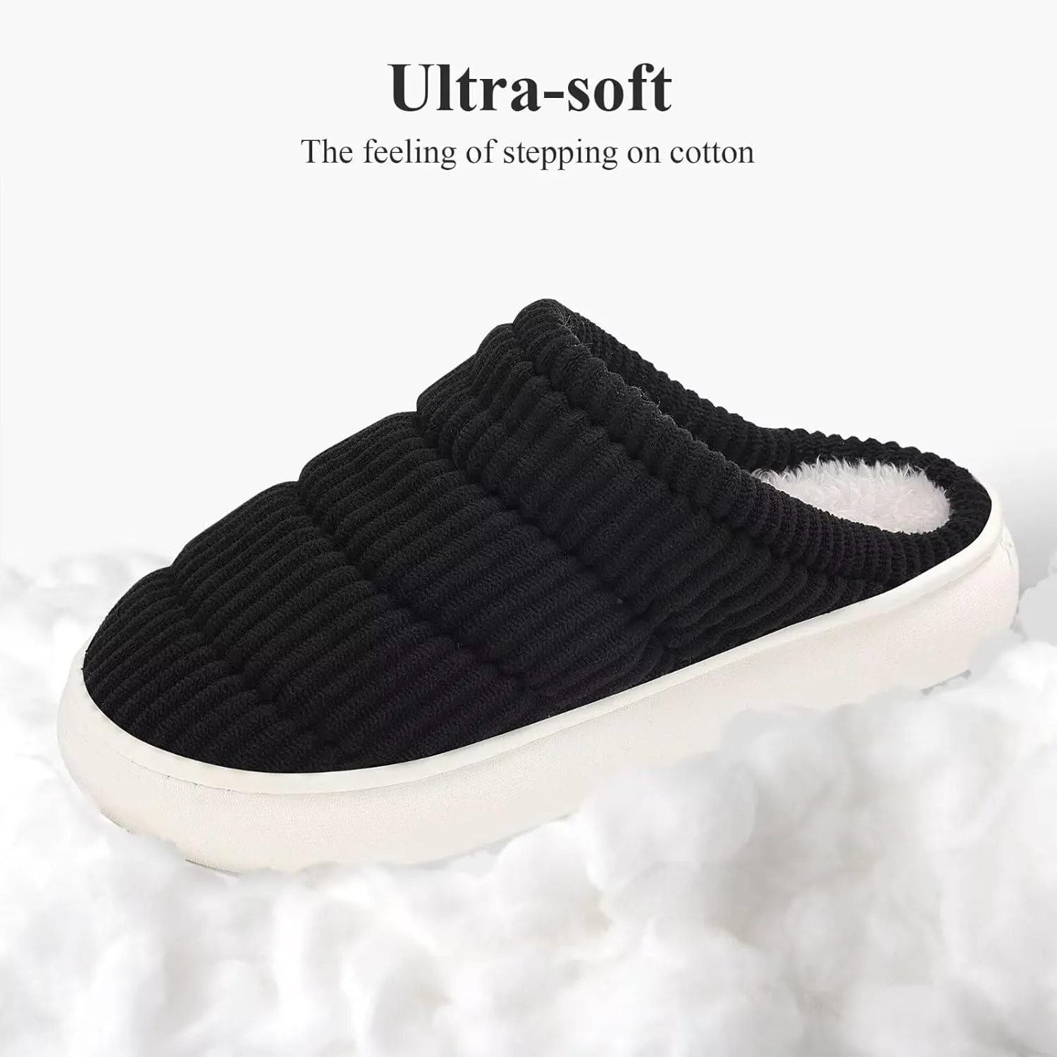 NineCiFun Womens House Shoes Warm Memory Foam Slippers for Women Indoor Soft Fleece Lined Womens Slippers