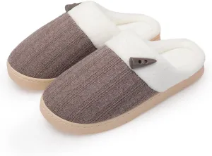 NineCiFun Women's Slippers Scuff Comfy Lightweight House Shoes Slip on Memory Foam Bedroom Slippers Indoor Outdoor Home Shoes with Soft Terry Lining