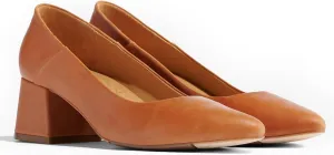 Nisolo Women's Fiorela Go-to Heels, from Dressy Casual to Any Occasions, 2" Heel Height, Soft & Breathable Leather Construction, Cushioned Memory Foam Insoles for Comfort, True to Size