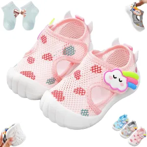 Non-Slip Baby Breathable Shoes for Spring and Summer,Mini Mesh Baby Walking Shoes Lightweight Non-Slip Sandals for Boy Girl